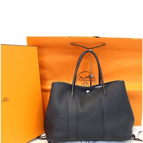 hermes garden party black tote|hermes garden party discontinued.